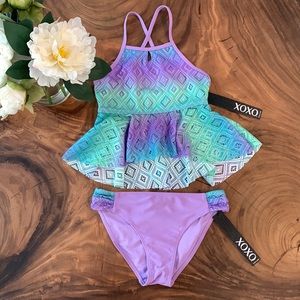 XOXO girls ombré tankini